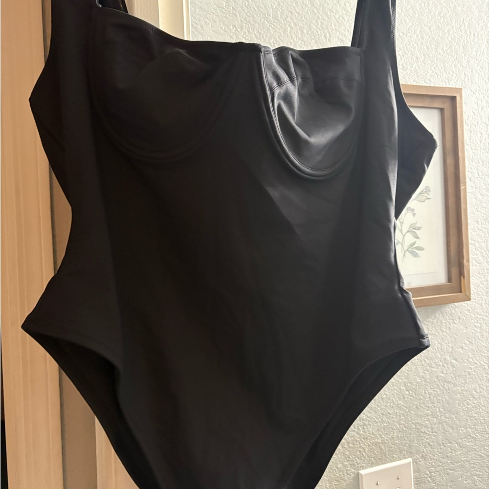 Elegant Black One-Piece Swimsuit